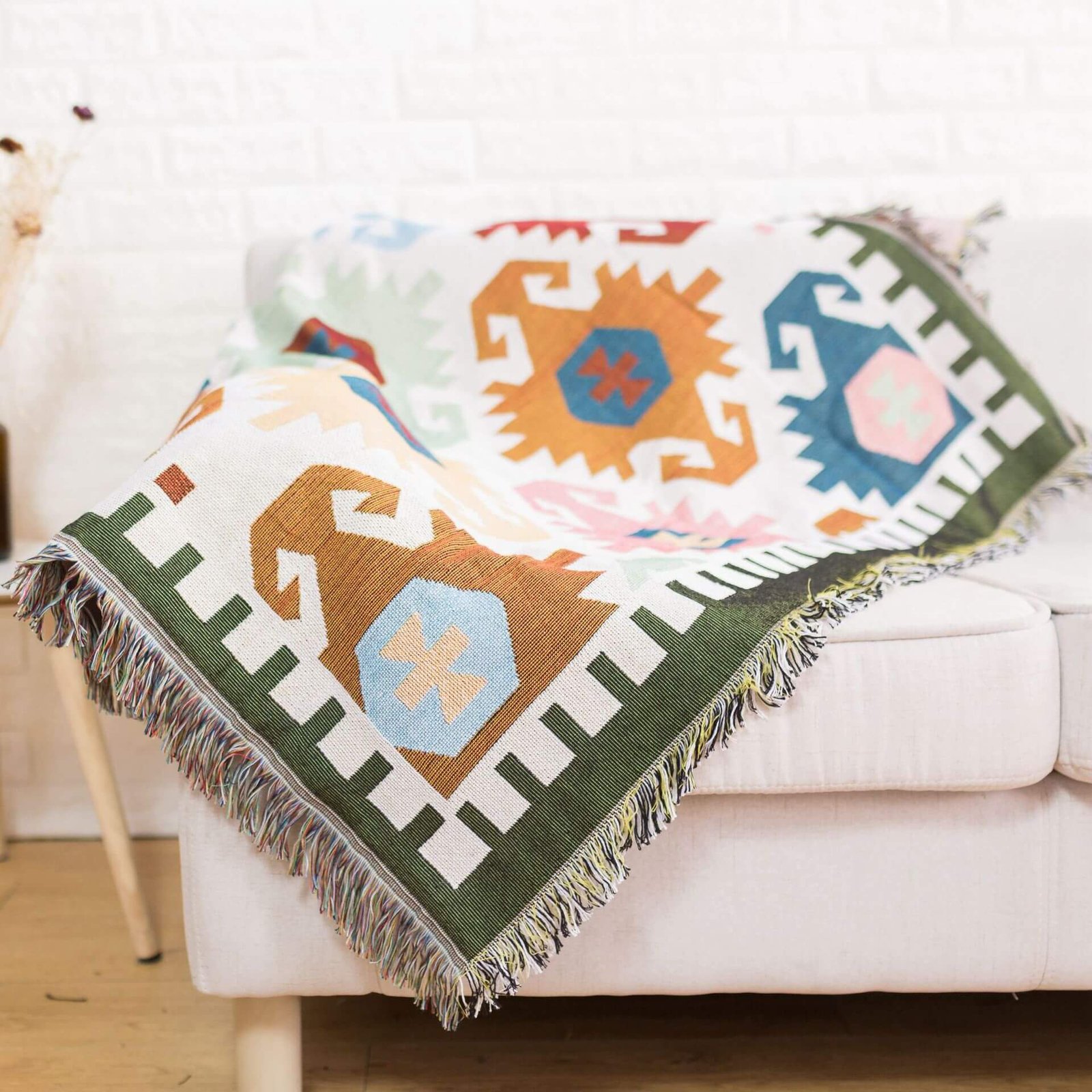 Geometrical design jacquard tapestry sofa throw covers Huayeah Textile