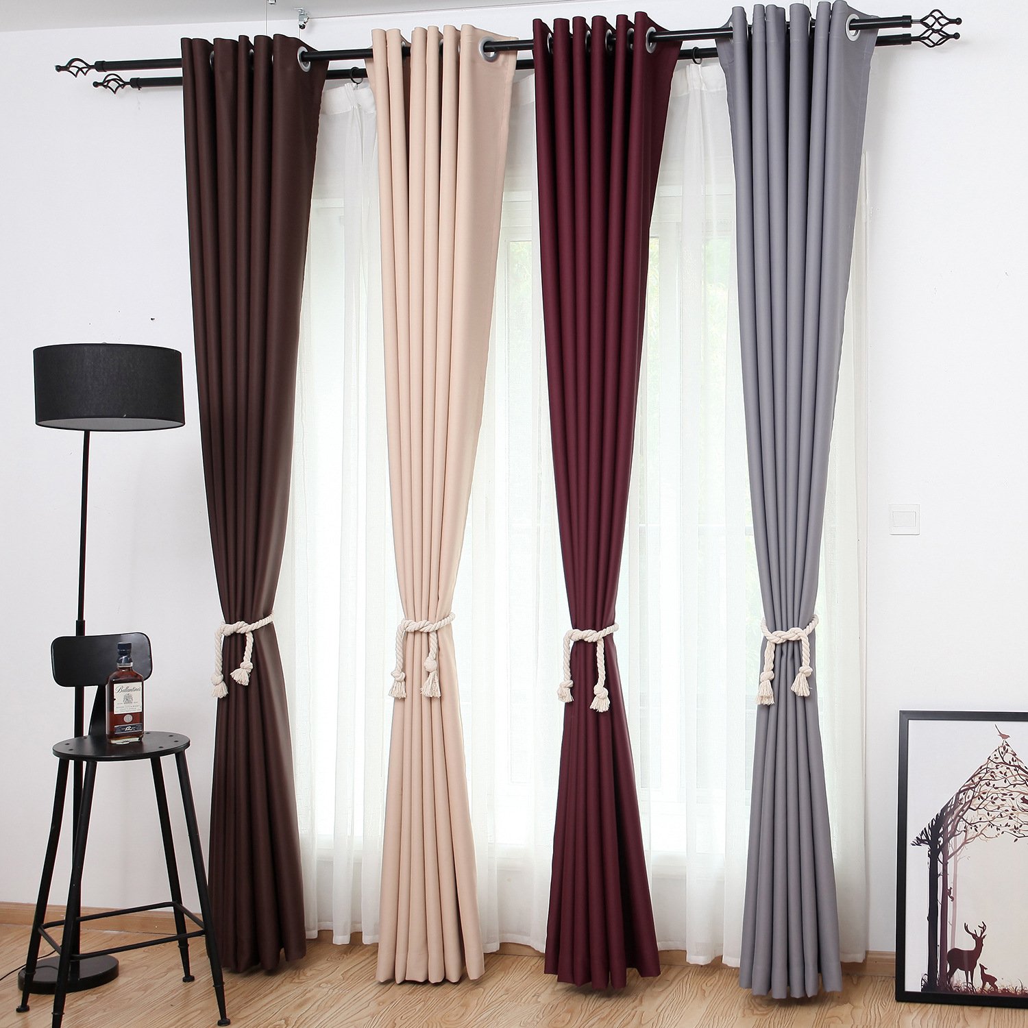 Simple Solid Plain Blackout Curtain Fabric | Huayeah Textile
